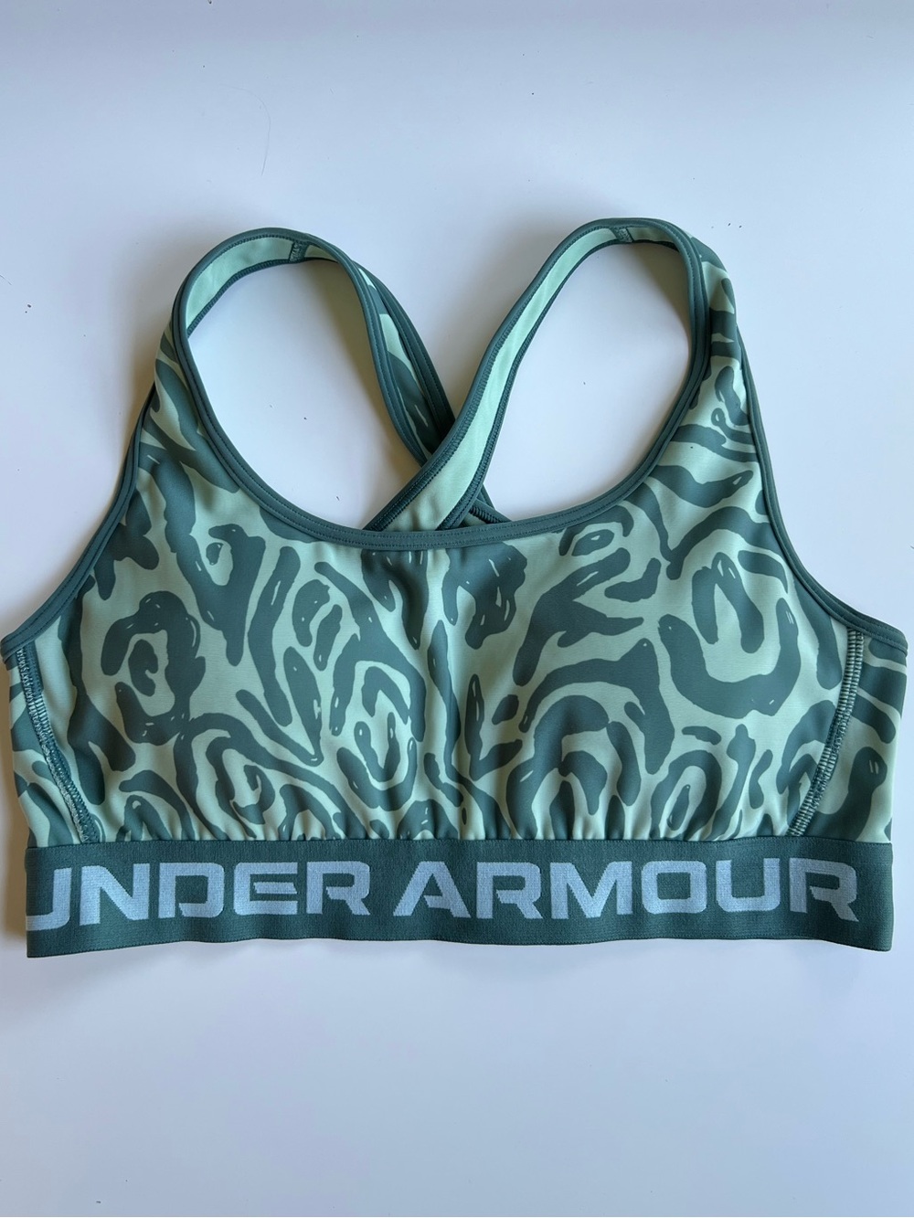 Under Armour Green Printed Sports Bra